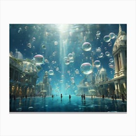 Underwater City Canvas Print