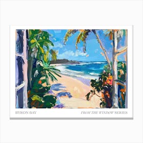 Byron Bay From The Window Series Poster Painting 3 Canvas Print
