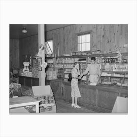 General Store, Lake Dick Project, Arkansas By Russell Lee Canvas Print