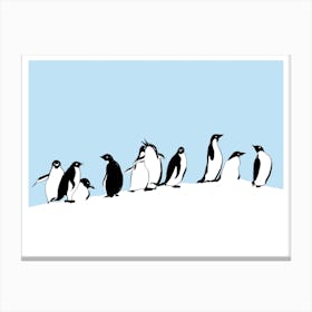 Art Of Penguins Canvas Print