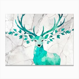 Deer Watercolor Painting Canvas Print