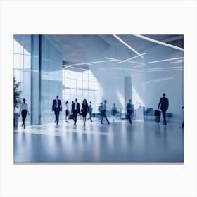 Business People In An Office Canvas Print