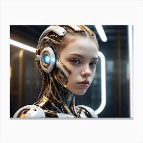 Robot Girl 2 Canvas Print