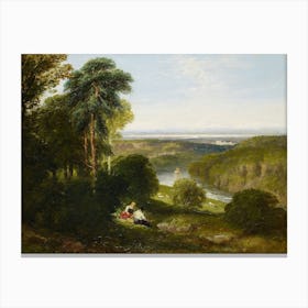 The Wyndcliffe, River Wye (1842), David Cox Canvas Print