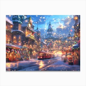 Christmas City 1 Canvas Print