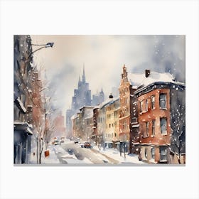 New York City in Winter Canvas Print