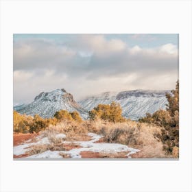 Snowy Utah Desert Canvas Print