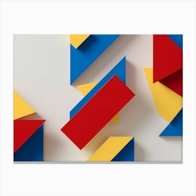 Abstract Geometric Shapes Polyphonic Geometry: An Abstract Overture Canvas Print