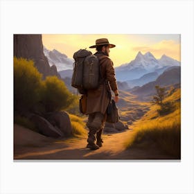 Man In A Hat Canvas Print