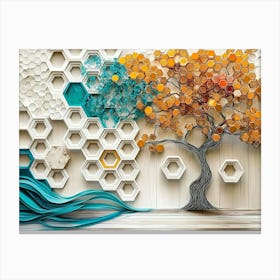 Tree Of Honeycombs Canvas Print