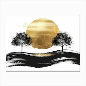 Sunset Trees 4 Canvas Print