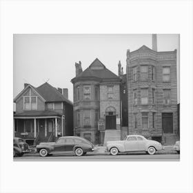 Old Residence Converted Into A Church, Chicago, Illinois By Russell Lee Canvas Print