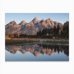 Teton Mountain Range Canvas Print