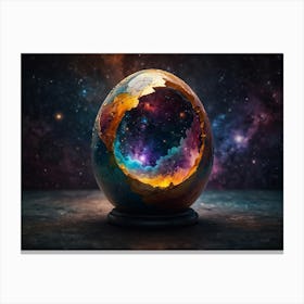 Space Egg Star Canvas Print