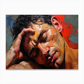 Man Sleeping Canvas Print