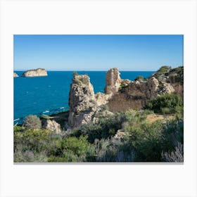 Mediterranean coast, Castillo de la Granadella Canvas Print