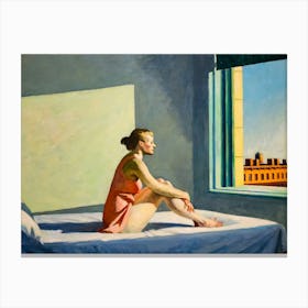 Edward Hopper - Morning Sun - c 1952 - Columbus Museum of Art Canvas Print