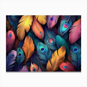 Peacock Feathers Canvas Print