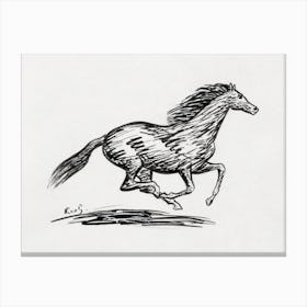 Galloping Horse, Leo Gestel Canvas Print