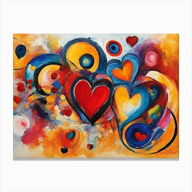 Broken Love Conceptual Art Canvas Print