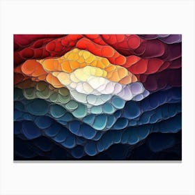 Abstract Screensaver Painting Canvas Print