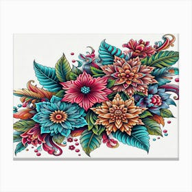 Colorful Flowers Canvas Print