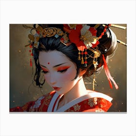 Geisha 4 Canvas Print