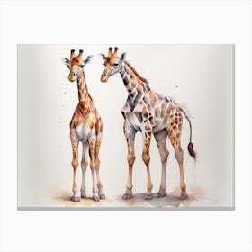 Giraffes 1 Canvas Print