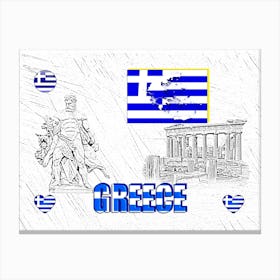 OUR HOME - GREECE design collection Canvas Print