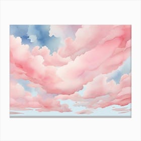 Watercolor Clouds 4 Canvas Print