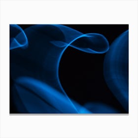 Glowing Abstract Curved Lines 8 Canvas Print