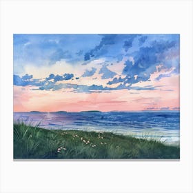 Sunset Seashore Canvas Print
