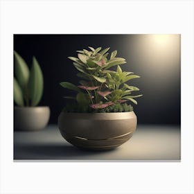 Plant Pot Canvas Print