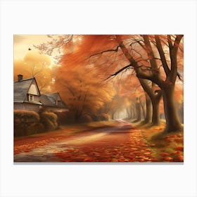 Autumn Lane #2 Canvas Print