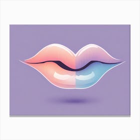 Lips VECTOR ART Canvas Print