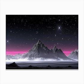 Starry Night Sky Canvas Print