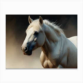 White Horse 1 Canvas Print