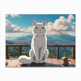 Kawaii Cat Canvas Print