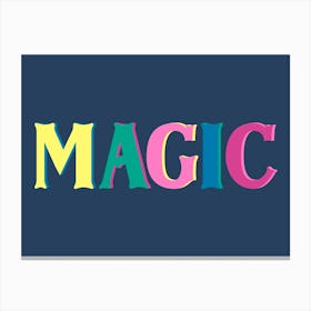 Magic Typography Canvas Print