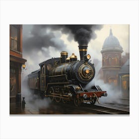 Steam Locomotive Canvas Print