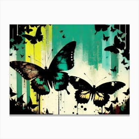 Butterflies In Flight 7 Canvas Print