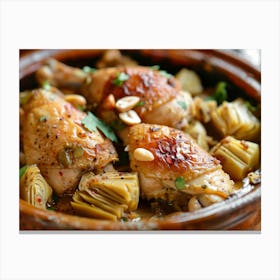 Chicken With Artichokes 2 Canvas Print