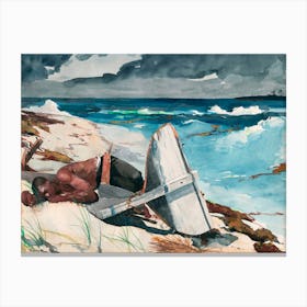 After The Hurricane, Bahamas (1899), Winslow Homer Canvas Print