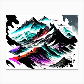 Mountains In The Sky 2 Canvas Print