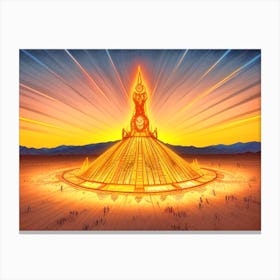 Burning Man Canvas Print