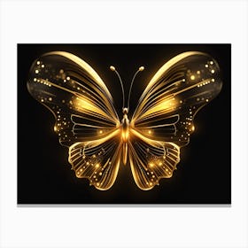 Golden Butterfly 77 Canvas Print