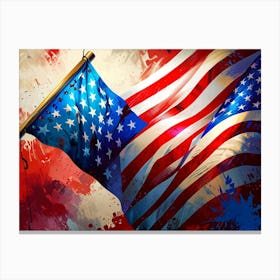 American Flag 9 Canvas Print