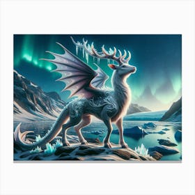 Dragodeer Dragon Deer 1 Canvas Print