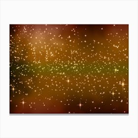 Warm Glow Shining Star Background Canvas Print