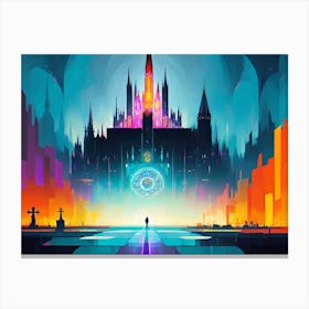 Futuristic City 73 Canvas Print